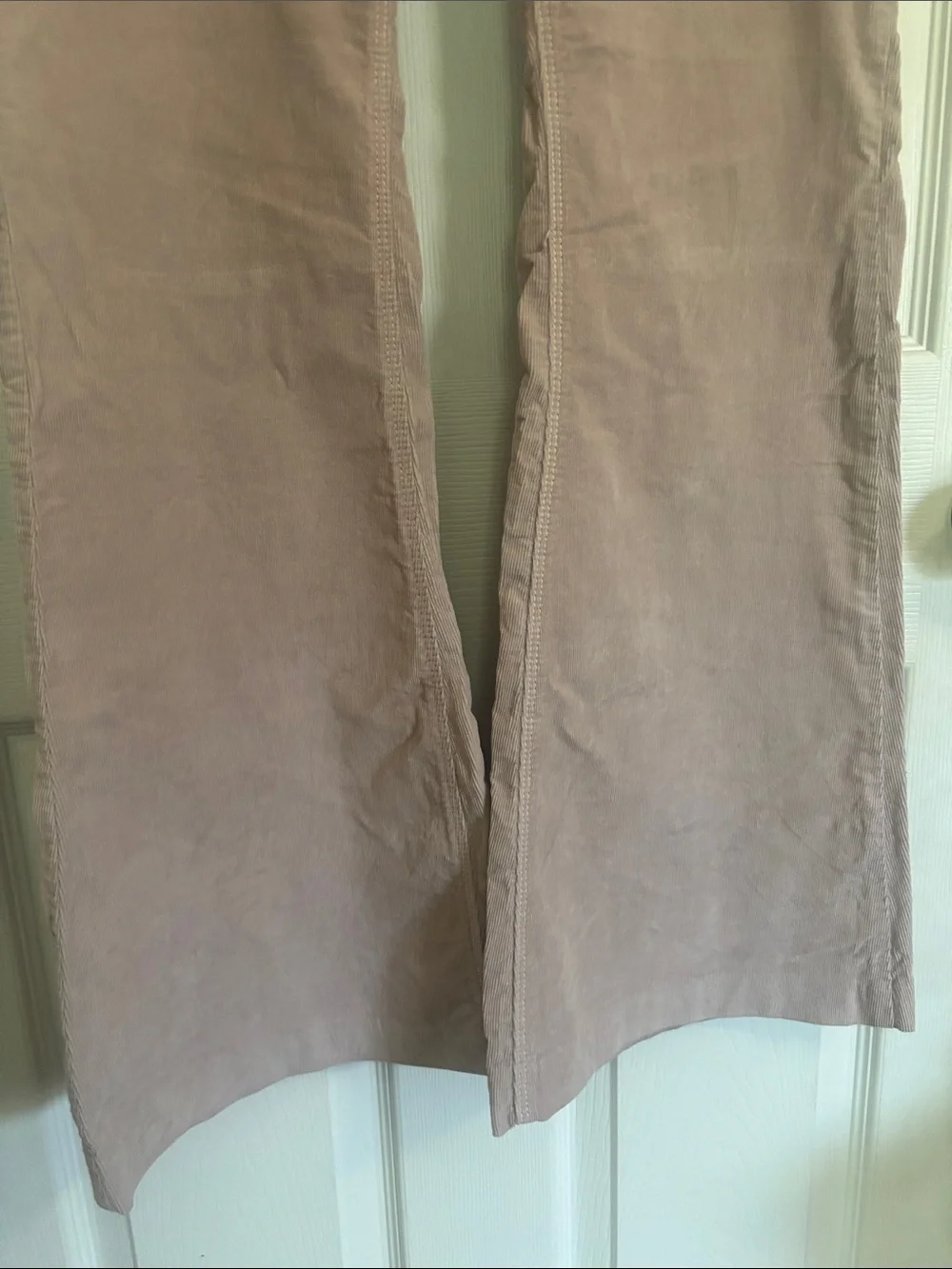 Free People Dusty Mauve Corduroy Flare Jeans
